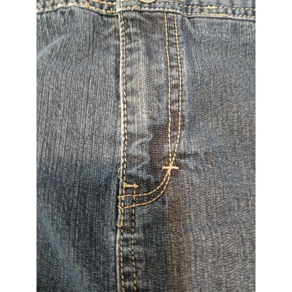 CJ & Banks Mini Denim Blue Jean Skirt Stretch Under Shorts Womens Plus 20 - Picture 7 of 16